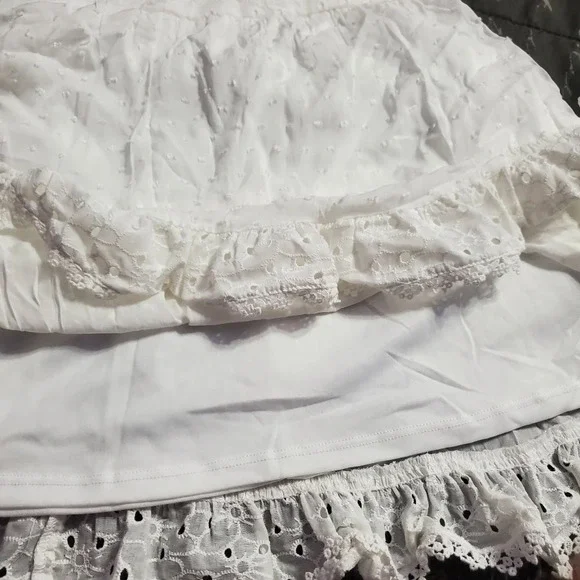 NWT Art Class Girls Eyelet White Dress S 6/6X - Picture 7 of 10
